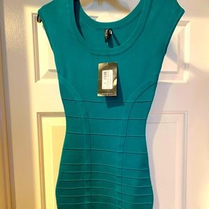 Guess Emerald Green Bandage Dress Size Small
